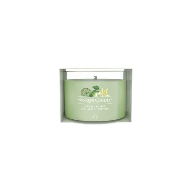 YANKEE CANDLE VOTIVNÍ SVÍČKA PLNĚNÁ VE SKLE VANILLA LIME